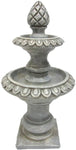 Pacific Giftware Enchanted Garden Classic 3 Tier Fountain Mini Fairy Garden Decorative Accessory 4.75 inch Tall