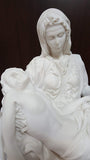Pacific Giftware The Pieta Michelangelo Inspired Marble White Jesus and Mary Statue 10.5 Inches Collectible