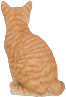 Pacific Giftware Realistic Looking Orange Tabby Cat Kitten Collectible Figurine Amazing Detail Glass Eyes Hand Painted Resin 12 inch Figurine Perfect for Cat Lover Collectible