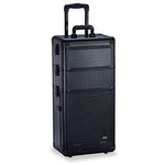 Professional Makeup Artist 3 in 1 Rolling Makeup Train Case Cosmetic Organizer w