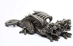 12 Inch Double Headed Medieval Gargoyle Wall Plaque Statue Figurine