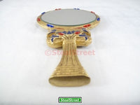 SUMMIT BY WHITE MOUNTAIN Egyptian Floral Mirror Collectible Flower Egypt Decoration Figure