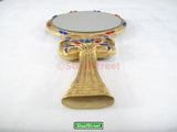 SUMMIT BY WHITE MOUNTAIN Egyptian Floral Mirror Collectible Flower Egypt Decoration Figure
