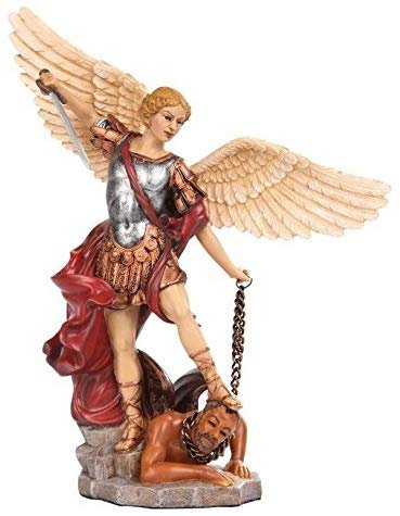 PTC 10.25 Inch Saint Michael Archangel Religion Resin Statue Figurine