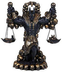 Pacific Giftware Ancient Egyptian Anubis God Miniature Statue Black Gold Finish