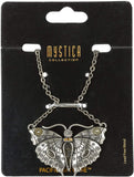 STEAMPUNK BUTTERFLY NECKLACE PENDANT PEWTER ALLOY