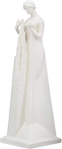 StealStreet Frank Lloyd Wright Flower In the Crannied Wall White Figurine