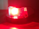 MARINE BOAT FESTOON NAVIGATION BOW LIGHT RED GREEN CHROME PLATED ZINC IP66