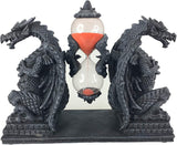 Mythical Fantasy Double Guardian Stone Dragon Sandtimer Hourglass