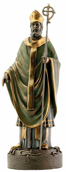 Saint Patrick Bronze Religious Christian Catholic Statue