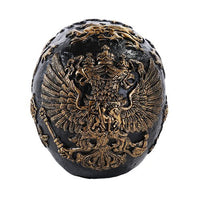 Pacific Giftware St George Black and Gold Heraldry Royal Lions Coat of Arms Templar Skull Collectible
