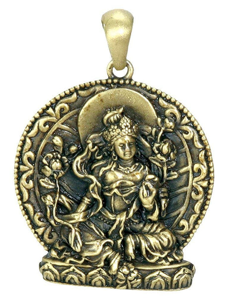 YTC Summit Green Tara Pendant - Collectible Medallion Necklace Accessory Jewelry