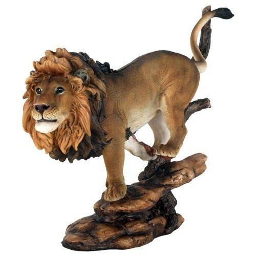 10 3/4" Pride Rock King of The Jungle Savannah Lion Wildlife Home Statue Simba