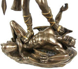 St. Michael Statue Cold Cast Bronze 10 Inch