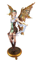 PTC 13.13 Inch Steampunk Fairy Aviator Adventure Statue Figurine
