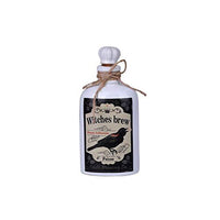 Witches Raven Brew Happy Halloween Poison Ceramic Bottle