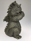 Pacific Giftware Garden Dragon Dabbing Dragon Garden Display Decorative Accent Sculpture Stone Finish 10 Inch Tall
