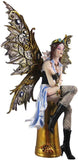 Pacific Giftware 11.38 Inch Aviator Steampunk Large Winged Fairy Statue Figurine