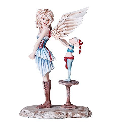 Pacific Giftware Christmas Collectible Angel Gets Her Wing Decorative Statue by Artist Amy Brown 7 Inch H