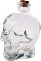 Novelty Glass Skull Face Decanter Vodka Wine Bottle Holder