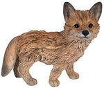 Realist Driftwood Look Fox Resin Figurine Statue