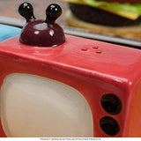 RETRO TELEVISIONS CERAMIC MAGNETIC SALT PEPPER SHAKERS