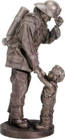 YTC Summit International Fire Fighter with Child Statue Figurine Firefighter Fireman Firemen Gift New