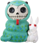 SUMMIT COLLECTION Furrybones Ssstevie Signature Skeleton in Snake Costume with White Rabbit