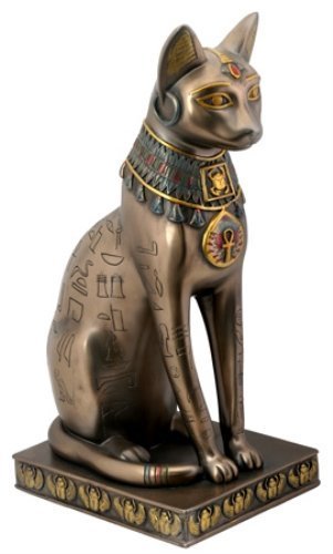 Egyptian Bronze Bastet Collectible Figurine