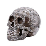 Pacific Giftware PT Viking Skull Resin Figurine Tabletop Statue