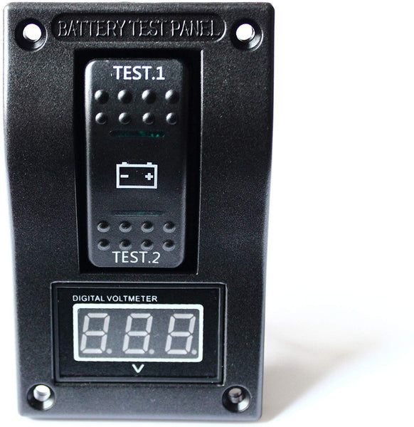 BANDC Voltmeter Battery Test Panel Rocker Switch Dpdt/on-off-on for Marine/boat/rv 5-30v Dc