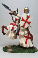 Pacific Giftware Crusader Knight Holding Spear Calvary On Horseback Defending Crusader Kingdoms Figurine