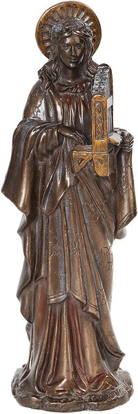 10 Inch St. Cecelia with Musical Instrument Resin Statue Figurine