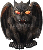 ABZ Brand Guardian Vampire Winged Red Eye Standing Gargoyle Candle Holder Statue Figurine Gothic Myth Fantasy Sculpture Decor