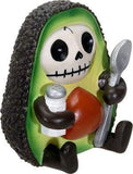 SUMMIT COLLECTION Furrybones HASS Signature Skeleton in Avocado Costume Holding onto a Salt Shaker and Spoon