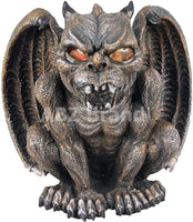 ABZ Brand Guardian Vampire Winged Red Eye Standing Gargoyle Candle Holder Statue Figurine Gothic Myth Fantasy Sculpture Decor