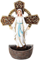 Madonna and Child Holy Water Font Religious Sacrament Wall Decor 6.75 inches