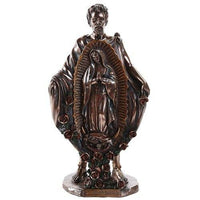 Saint Juan Diego With Image of Our Lady of Guadalupe Miracle Collectible Figurine 10 Inch