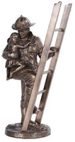 Fireman Rescue Collectible Statue Made of Polyresin