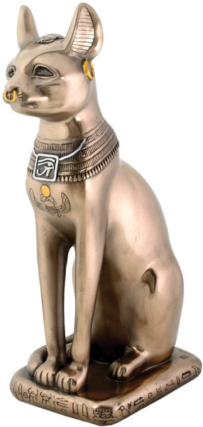 Egyptian Bronze Bastet Cat Figurine Decoration