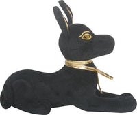 SUMMIT COLLECTION Black and Gold Ancient Egyptian Laying Anubis Dog Puppy...