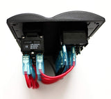 Bandc 6 Gang Marine Boat Bridge Control Switch Panel with LED Rocker Circuit Breaker 12v 24v