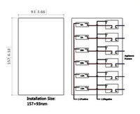 Bandc 6 Gang Marine Boat Bridge Control Switch Panel with LED Rocker Circuit Breaker 12v 24v