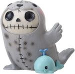 SUMMIT COLLECTION Furrybones Rollie Signature Skeleton in Seal Costume with Mini Whale Friend
