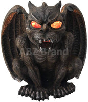 ABZ Brand Guardian Vampire Winged Red Eye Standing Gargoyle Candle Holder Statue Figurine Gothic Myth Fantasy Sculpture Decor