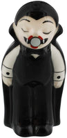 Vampire with a Coffin Magnetic Ceramic Halloween Salt and Pepper Shakers