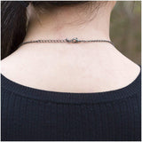 STEAMPUNK BUTTERFLY NECKLACE PENDANT PEWTER ALLOY
