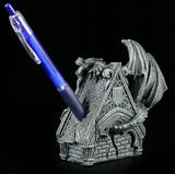 6" Evil Guardian Winged Gargoyle Sculpture Figure/Pen Holder