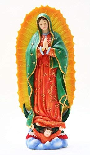 10.38 Inch Lady of Guadalupe Patron Saint Multicolor Statue Figurine