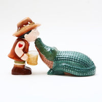 Croc Ceramic Magnetic Salt and Pepper Shakers Collection Set